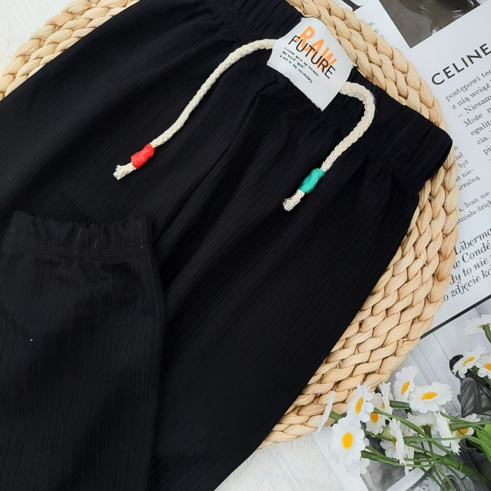 (現貨)夏季涼感~兒童冰絲抖抖9分褲 兒童防蚊褲 兒童長褲 兒童抖抖褲 H285-規格圖11