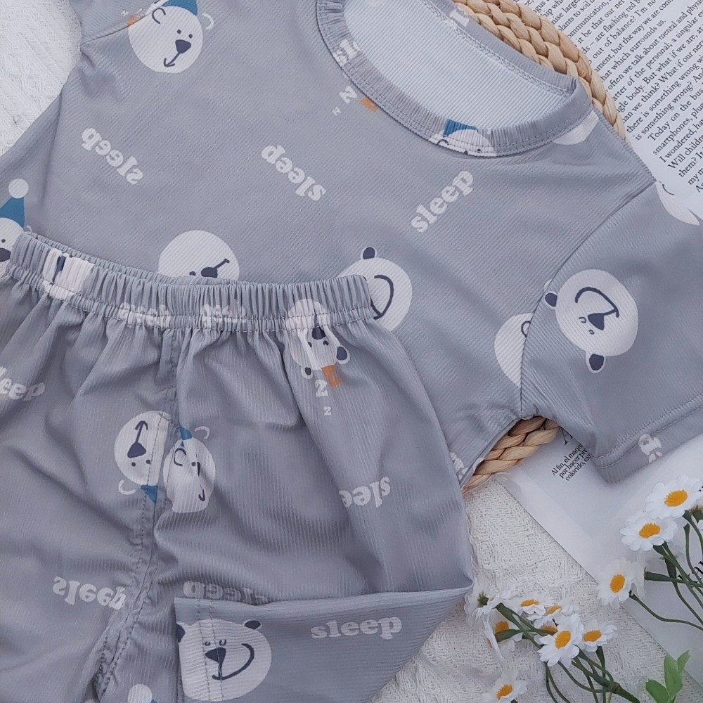 (現貨)夏季涼感~兒童冰絲印花套裝 兒童冰絲套裝 兒童套裝 兒童短袖套裝 H271-規格圖11