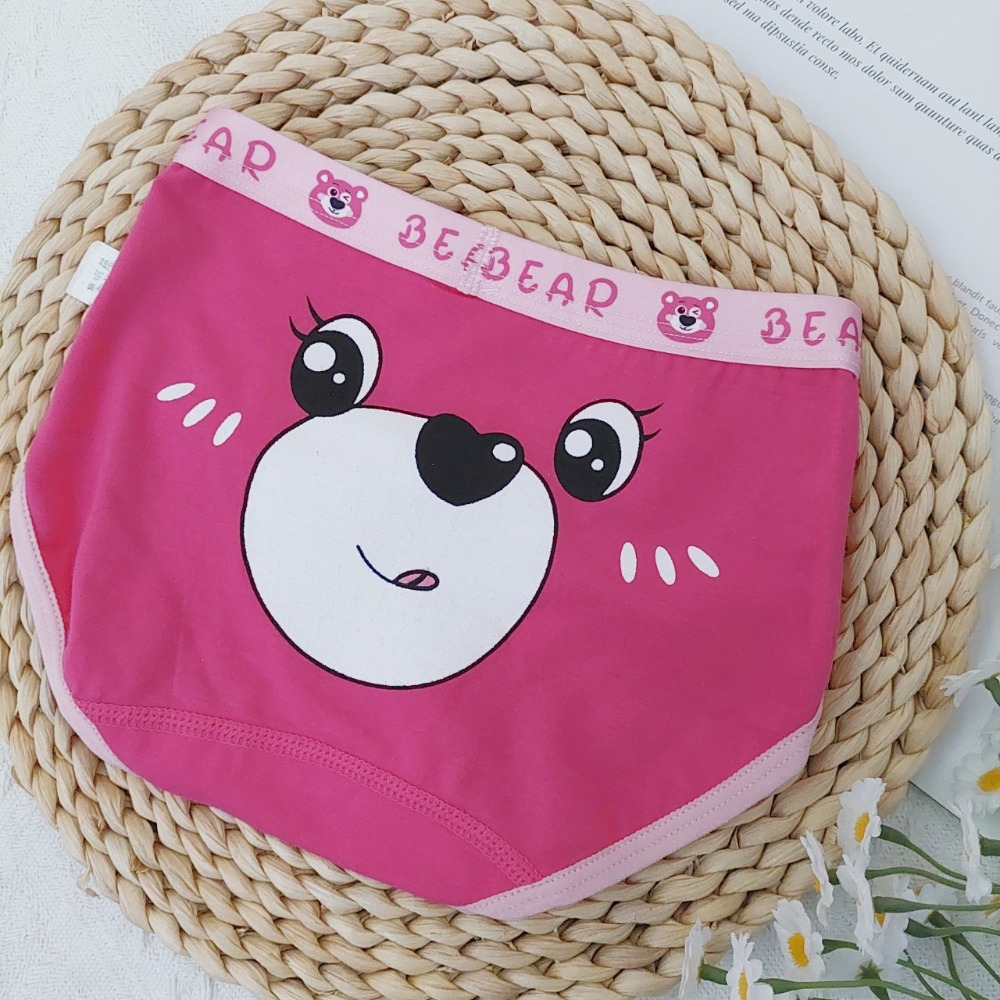 (現貨)<可挑款>全棉女童小熊印花內褲 兒童內褲 女童內褲 H332-規格圖3