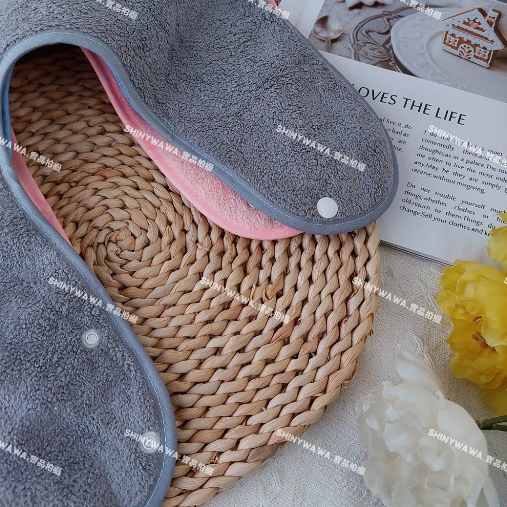 大人小孩皆可使用~防水潄洗巾 防水圍兜 兒童潄洗巾 兒童洗臉巾 老人口水巾 老人圍兜 H225-細節圖2