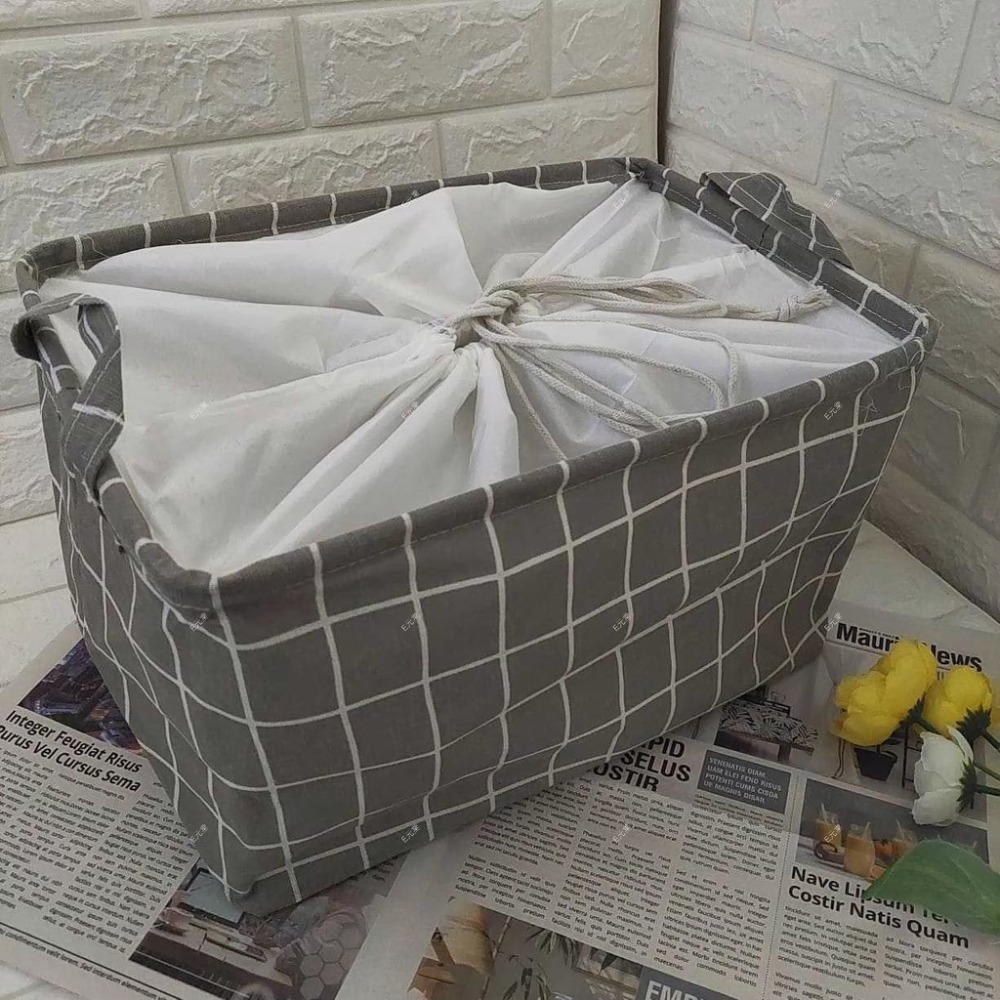 [束口]加密常規款-灰格紋