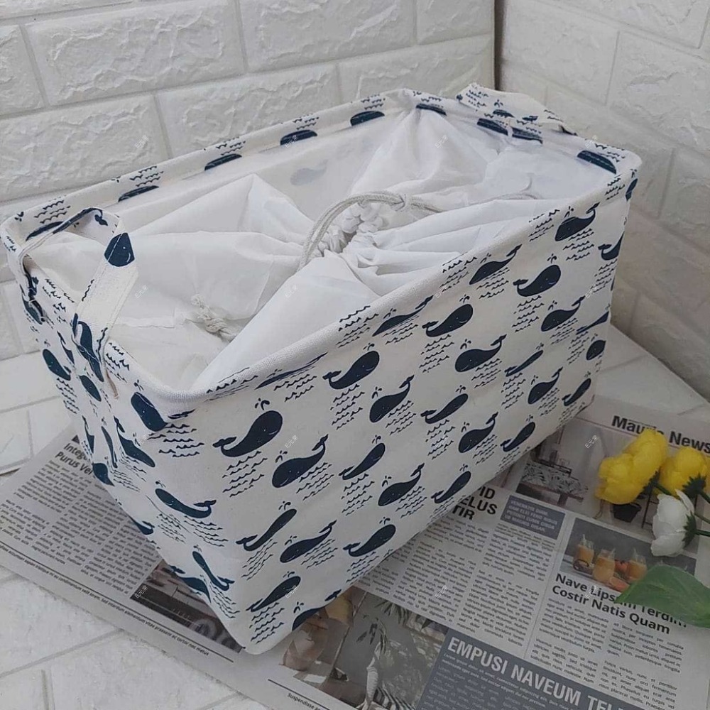 (現貨，附發票)收納籃 超多款式 收納袋 收納箱 置物架 搭配賣場置物架超好用 束口款 38X26X23CM B75-規格圖4