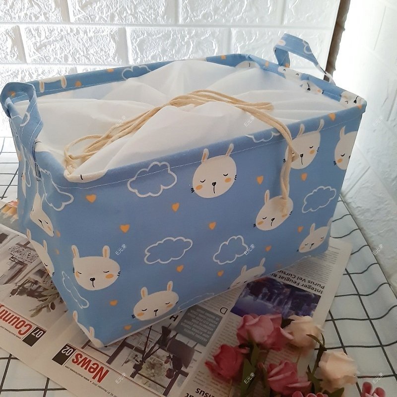 (現貨，附發票)收納籃 超多款式 收納袋 收納箱 置物架 搭配賣場置物架超好用 束口款 38X26X23CM B75-規格圖4