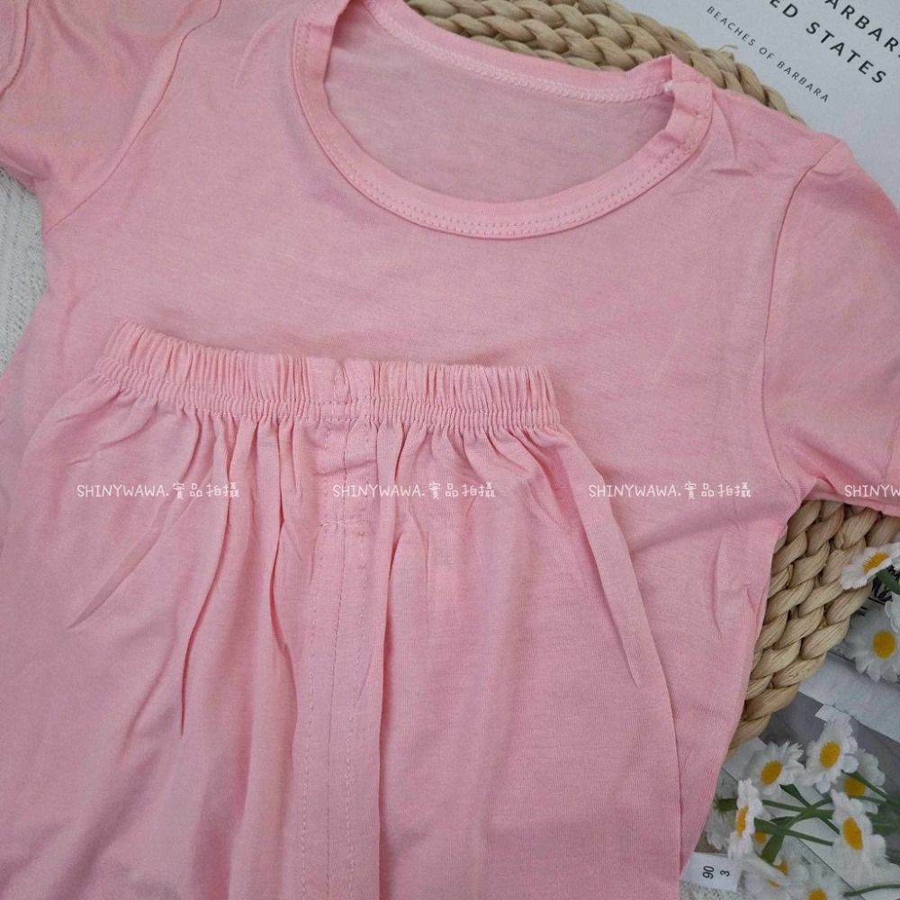 (現貨)夏季涼感~兒童莫代爾護肚套裝 兒童居家服 兒童睡衣 兒童套裝 H334-規格圖5