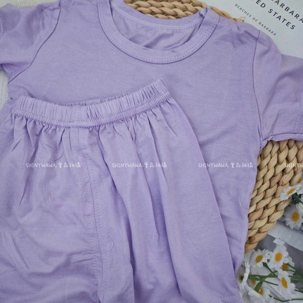 (現貨)夏季涼感~兒童莫代爾護肚套裝 兒童居家服 兒童睡衣 兒童套裝 H334-規格圖5
