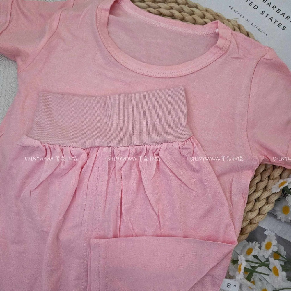 (現貨)夏季涼感~兒童莫代爾護肚套裝 兒童居家服 兒童睡衣 兒童套裝 H334-規格圖5