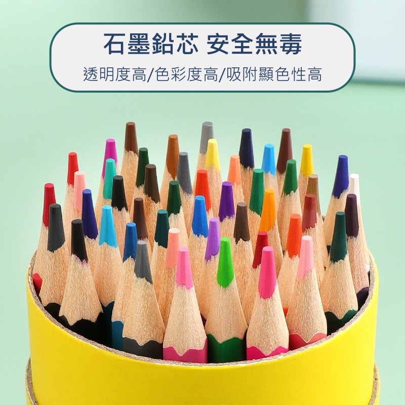 【iWor花屋】 台灣現貨 得力 水溶性 油性 專業手繪 繪畫 彩色鉛筆 可水洗 彩色筆 畫筆 塗鴉 桶裝 色鉛筆 開學-細節圖4