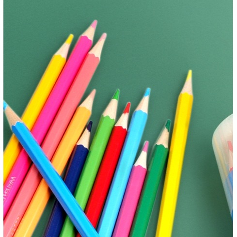 【iWor花屋】 台灣現貨 得力 水溶性 油性 專業手繪 繪畫 彩色鉛筆 可水洗 彩色筆 畫筆 塗鴉 桶裝 色鉛筆 開學-細節圖9