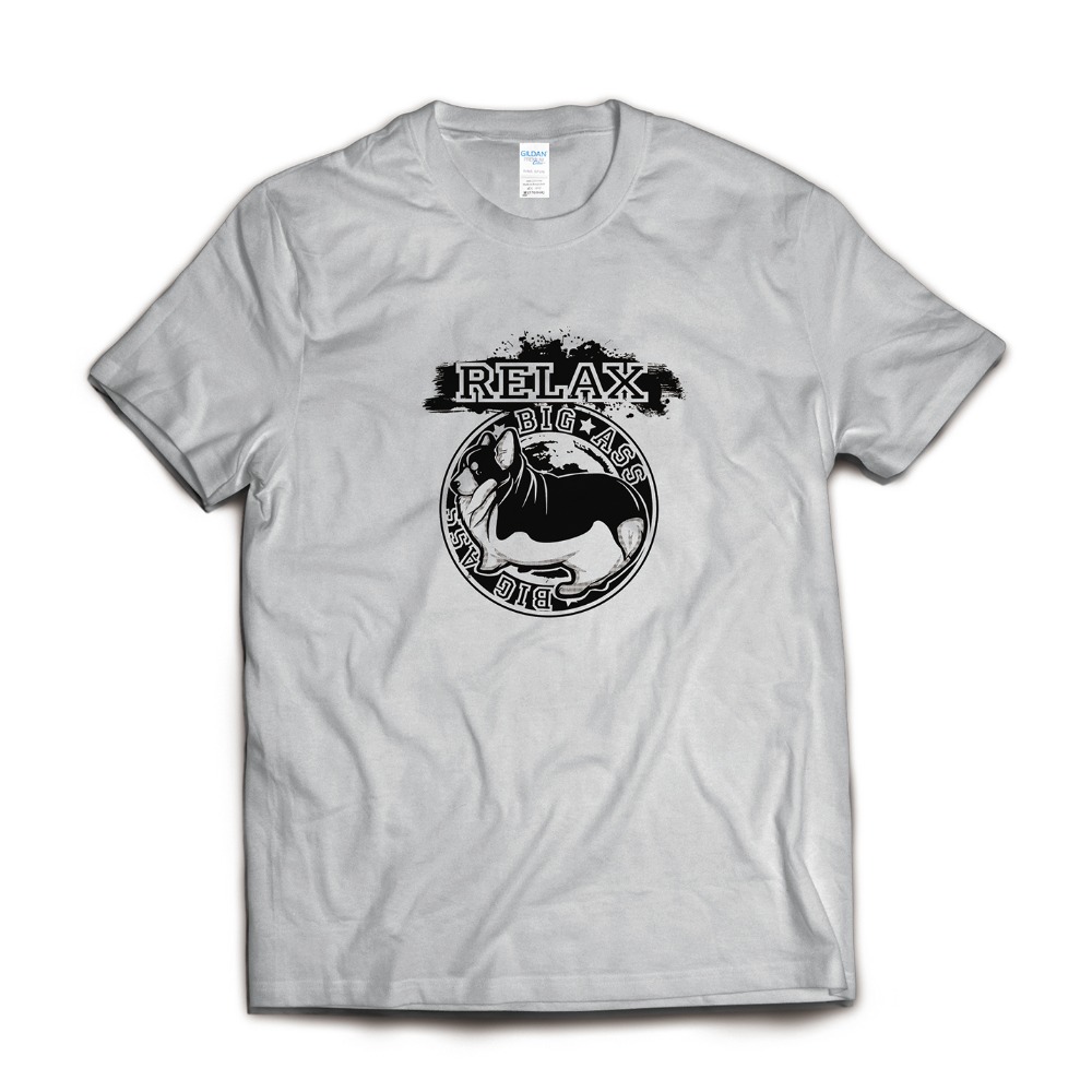 ⚡大屁股柯基犬 柯基T恤 中性版休閒T恤-細節圖3