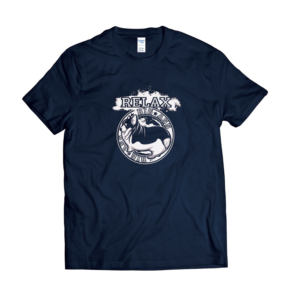 ⚡大屁股柯基犬 柯基T恤 中性版休閒T恤-細節圖5