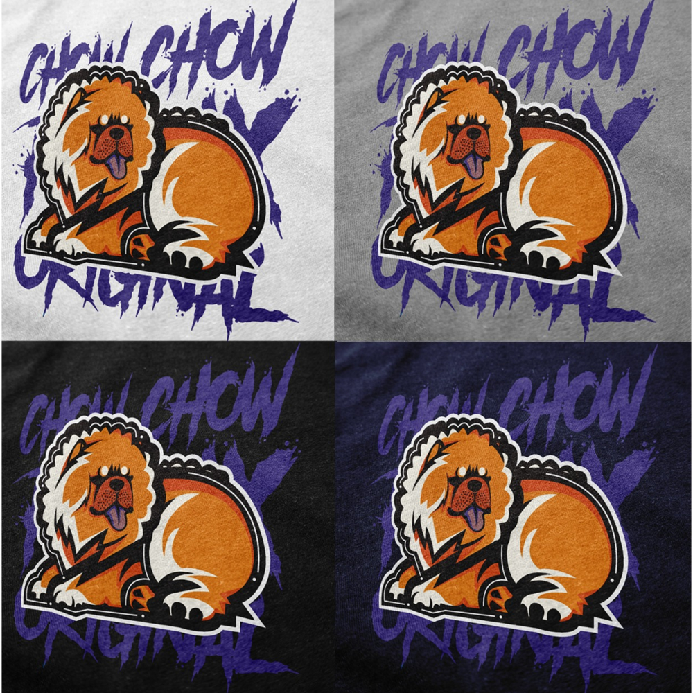 🐕‍🦺橫躺鬆獅犬 原創T恤 純棉T恤 中性版 男女可穿 情侶T 短袖 T恤 短袖上衣 短t 休閒T恤-細節圖2