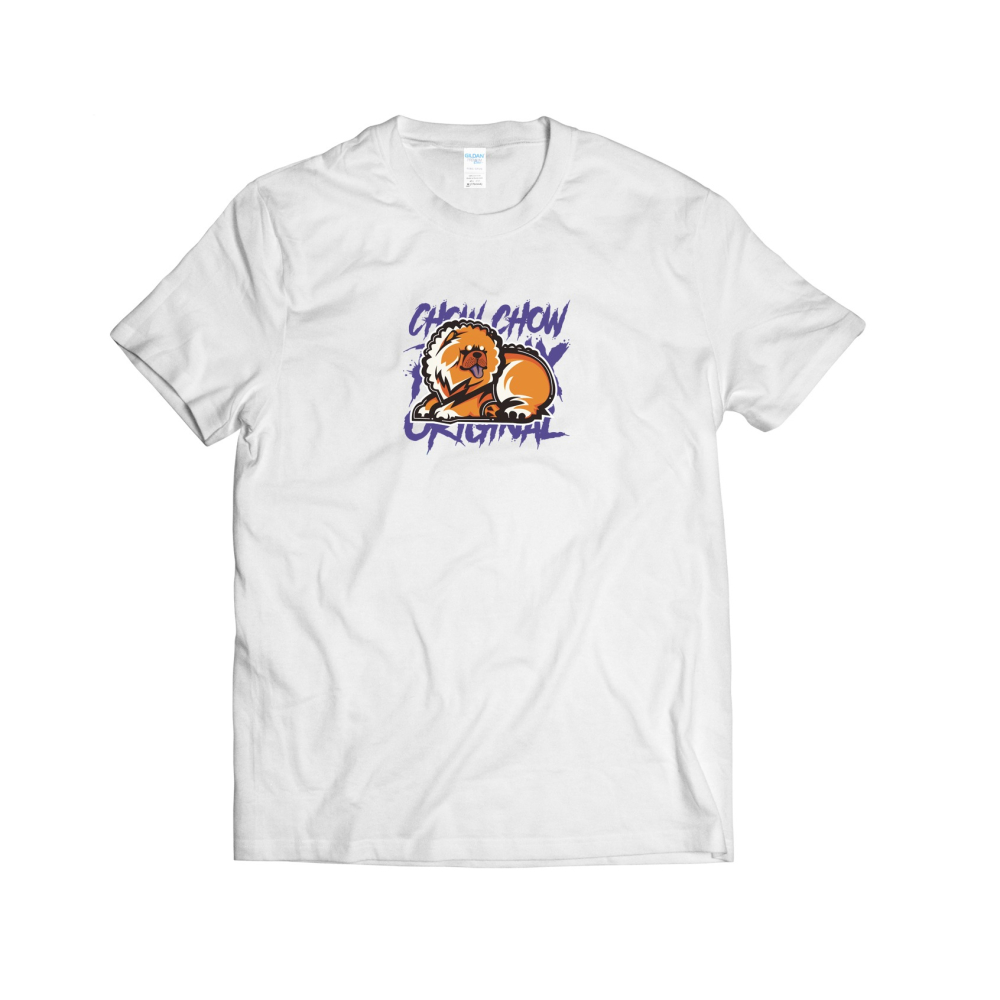 🐕‍🦺橫躺鬆獅犬 原創T恤 純棉T恤 中性版 男女可穿 情侶T 短袖 T恤 短袖上衣 短t 休閒T恤-細節圖3