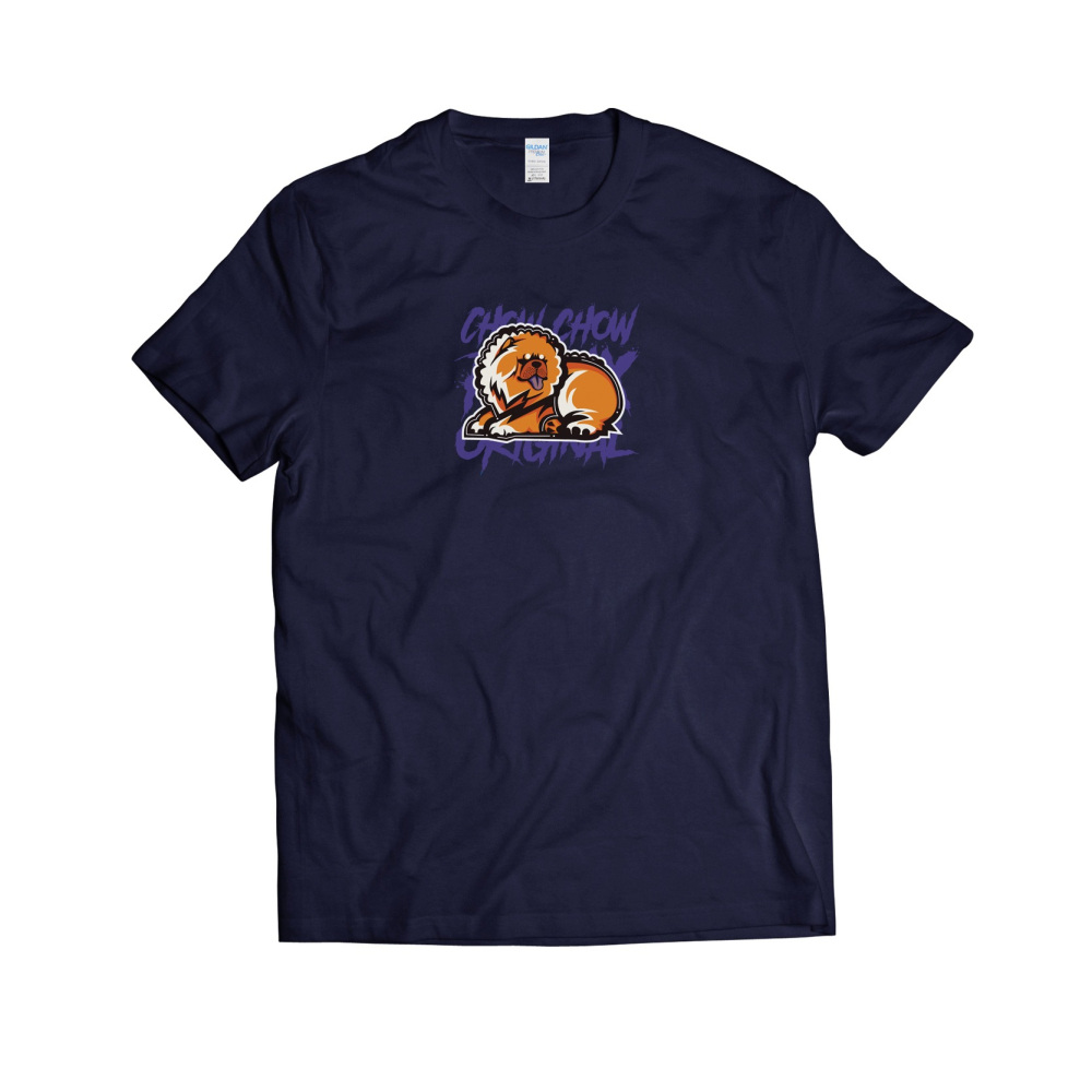 🐕‍🦺橫躺鬆獅犬 原創T恤 純棉T恤 中性版 男女可穿 情侶T 短袖 T恤 短袖上衣 短t 休閒T恤-細節圖6