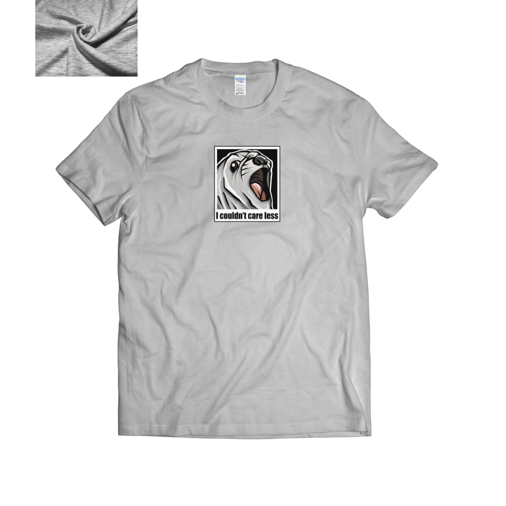 🌌迷因-驚訝海豹 原創T恤 純棉T恤 中性版 男女可穿 情侶T 短袖 T恤 短袖上衣 短t  休閒T-細節圖4