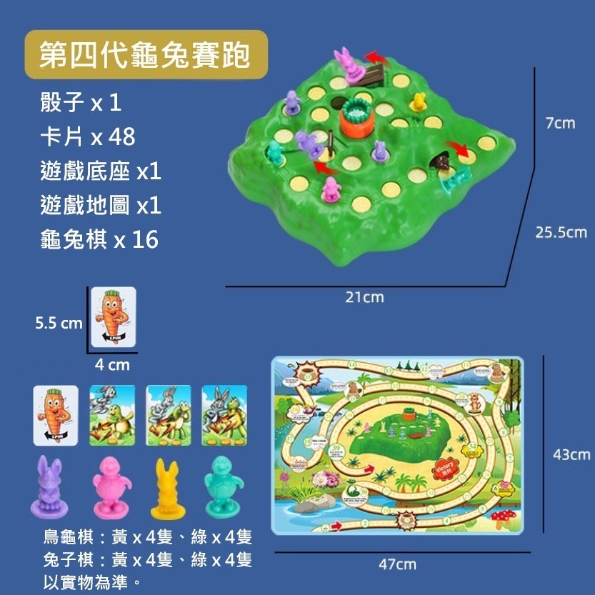 兒童桌遊💕 兔子陷阱 第四代 龜兔賽跑 親子桌遊 遊戲 桌遊 親子活動 同樂活動 樂齡活動-細節圖2