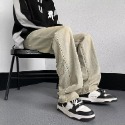 『癮品流行』美式復古水洗設計做舊牛仔褲 夏季長褲 純色簡約 休閒百搭 修身顯瘦 S-3XL-規格圖9