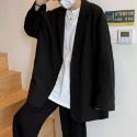 『癮品流行』單排扣簡約外套 韓版商務西裝外套 純色休閒西裝 男生西裝 寬鬆百搭 M-2XL-規格圖6