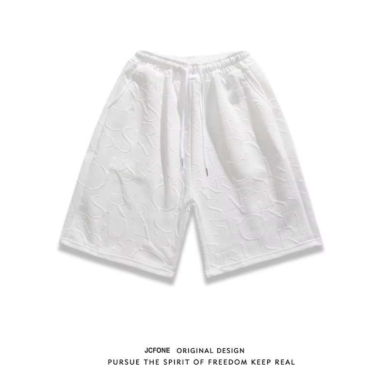 『癮品流行』韓式華夫運動套裝 男生五分短袖短褲冰絲透氣 夏季薄款 純色簡約 休閒百搭 寬鬆 S-3XL-細節圖9