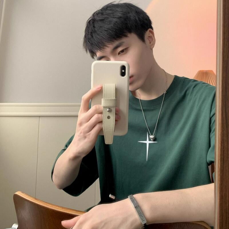 『癮品流行』十字架印花美式純棉短袖T恤 夏季薄款 圓領上衣 五分袖 大碼寬鬆 休閒百搭 M-5XL-細節圖3