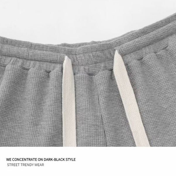 『癮品流行』美式復古高街純棉短褲 五分褲 直筒褲 休閒褲 闊腿褲 大碼寬鬆 休閒百搭 M-5XL-細節圖4