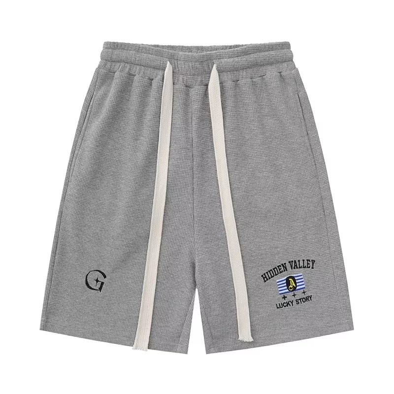 『癮品流行』美式復古高街純棉短褲 五分褲 直筒褲 休閒褲 闊腿褲 大碼寬鬆 休閒百搭 M-5XL-細節圖5