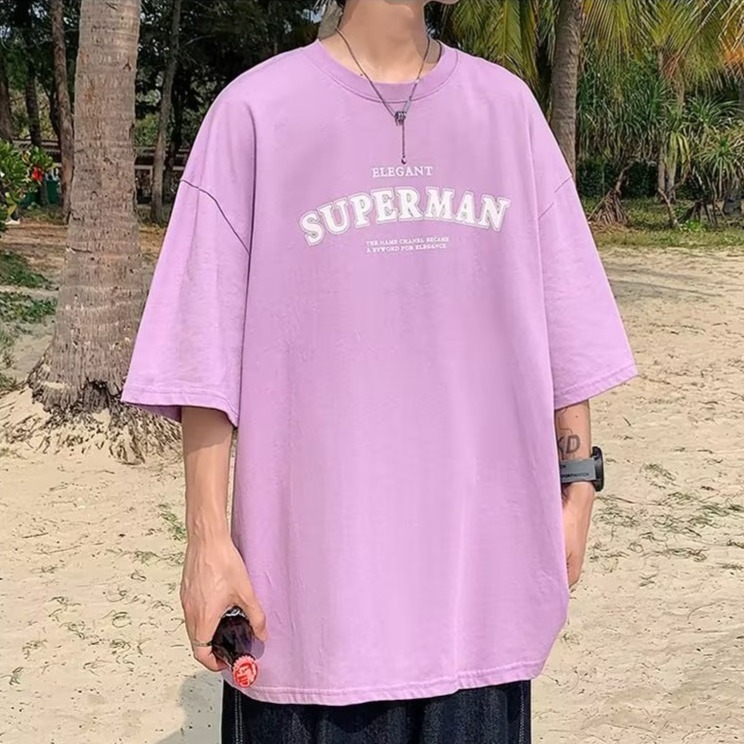 『癮品流行』美式字母印花短袖T恤男 夏季短T 潮流T恤 休閒百搭 大碼寬鬆 oversize 設計感 M-5XL-細節圖10