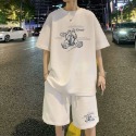 『癮品流行』夏季套裝男 短袖T恤 五分褲男 短袖短褲套裝男 休閒套裝男 設計感 大碼寬鬆 M-5XL-規格圖7