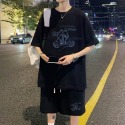 『癮品流行』夏季套裝男 短袖T恤 五分褲男 短袖短褲套裝男 休閒套裝男 設計感 大碼寬鬆 M-5XL-規格圖7