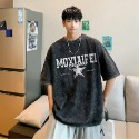 『癮品流行』美式水洗做舊復古純棉高街T恤 字母印花T恤 短袖T恤 男生潮流T恤 休閒百搭 設計感 M-3XL-規格圖9