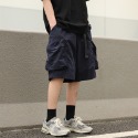 『癮品流行』韓版工裝短褲男 五分褲 休閒短褲 直筒短褲 設計感大口袋 休閒百搭 純色簡約 M-3XL-規格圖7