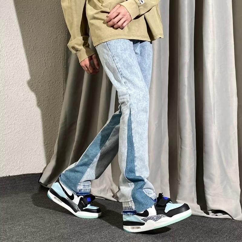 『癮品流行』歐美逛逛街復古牛仔長褲 直筒牛仔褲 休閒長褲 素色長褲 九分褲 休閒百搭 修身顯腿長 S-3XL-細節圖6