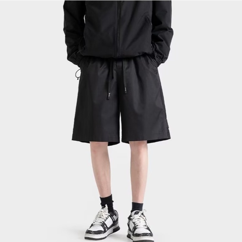 『癮品流行』夏季短褲男 五分褲 休閒短褲 直筒短褲 運動短褲 純色簡約 基礎百搭 M-3XL-細節圖5