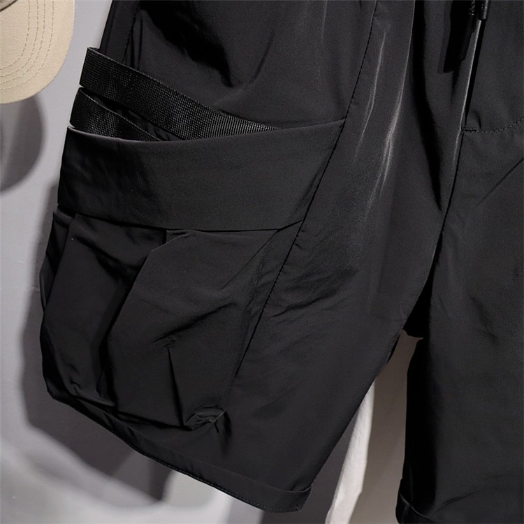 『癮品流行』男生短褲 運動短褲 直筒短褲 休閒短褲 五分褲 夏季短褲 設計感多口袋 基礎百搭 M-3XL-細節圖7