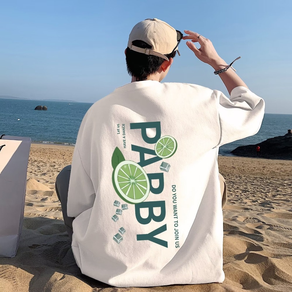 『癮品流行』男生短袖T恤 夏季T恤 純棉T恤 設計感 圓領上衣 休閒百搭 大碼寬鬆 舒適透氣 M-5XL-細節圖3