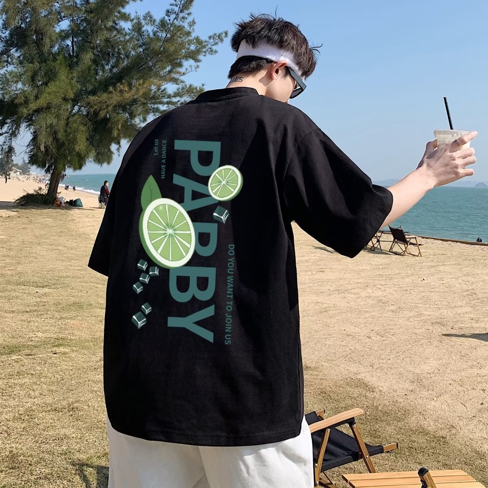 『癮品流行』男生短袖T恤 夏季T恤 純棉T恤 設計感 圓領上衣 休閒百搭 大碼寬鬆 舒適透氣 M-5XL-細節圖6