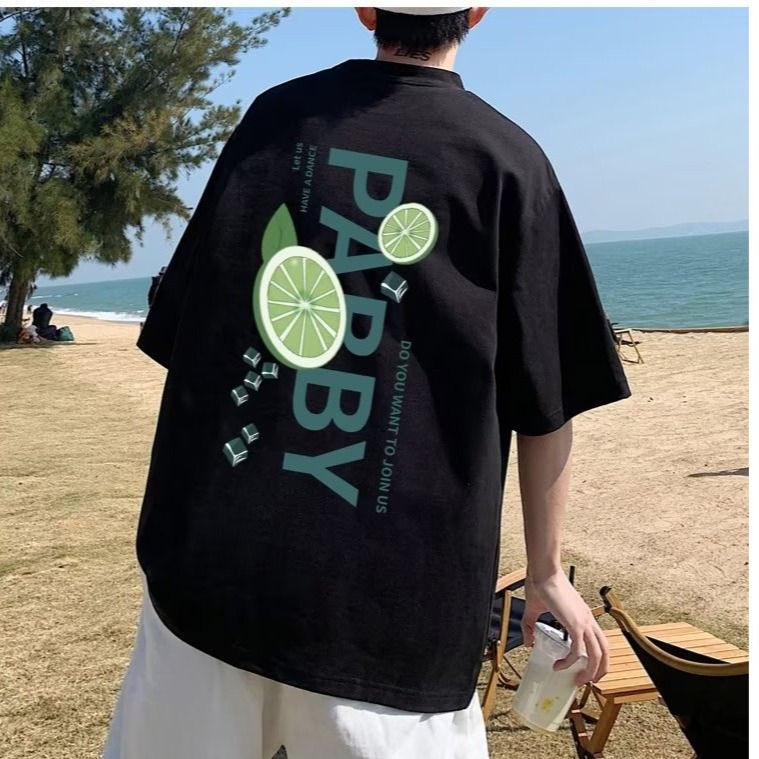 『癮品流行』男生短袖T恤 夏季T恤 純棉T恤 設計感 圓領上衣 休閒百搭 大碼寬鬆 舒適透氣 M-5XL-細節圖7