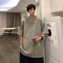 『癮品流行』男生夏季短袖T恤 素色T恤 麂皮絨T恤 打底衫 圓領上衣 簡約純色 休閒百搭 M-3XL-規格圖11