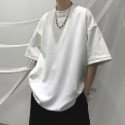 『癮品流行』美式復古高街素色T恤 打底衫 圓領上衣 男生T恤 素色T恤 休閒百搭 純色簡約 M-3XL-規格圖11