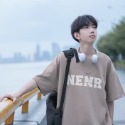 『癮品流行』M-8XL 夏季潮牌字母印花圓領短袖T恤 男生短袖T恤 男潮流嘻哈寬鬆休閒青年半袖體恤 五分袖T恤 短T-規格圖6