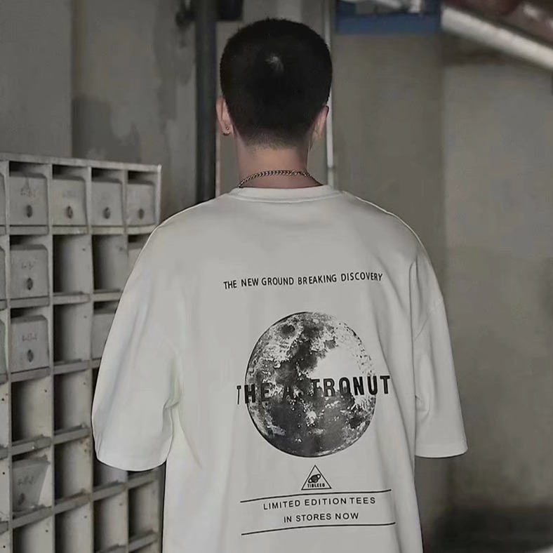 『癮品流行』夏季 新款 日系 復古 潮牌 短袖 男生T恤 韓版 學生寬鬆 ins 嘻哈 上衣 短T-細節圖4