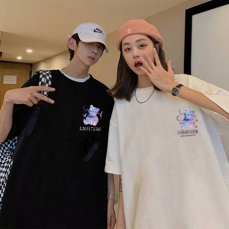 『癮品流行』情侶短T 小熊玩偶上衣 大尺碼短袖上衣5XL夏季情侣装 衣服 5XL-細節圖3