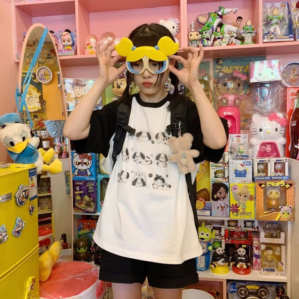 『癮品流行』女裝 短袖T恤女 女裝 流行女裝 寬鬆t恤 寬鬆短袖 休閒服圓領t恤女 學生服 印花 韓版-細節圖3