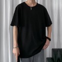 『癮品流行』8XL oversize短袖上衣 基本款素T男五分袖T恤 多巴胺衣服 休閒落肩寬鬆衣服女 情侶裝大尺碼-規格圖8