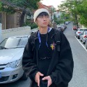 『癮品流行』春秋加絨衛衣男  日系新款 顯瘦 青少年 港風衛衣  圓領衛衣 套頭上衣  潮流塗鴉打底衫 -規格圖6