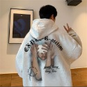 『癮品流行』連帽衛衣男 Oversize印花衛衣男 秋冬新款 帽t 大學t 潮牌男生衣服大尺碼長袖上衣男-規格圖6