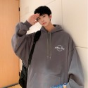 『癮品流行』連帽衛衣男 Oversize印花衛衣男 秋冬新款 帽t 大學t 潮牌男生衣服大尺碼長袖上衣男-規格圖6