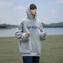 『癮品流行』學院風帽t 大學t衛衣男春秋連帽衛衣男 oversize 美式復古 學生大尺碼長袖上衣男生衣服-規格圖5