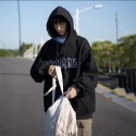 『癮品流行』春秋款 衛衣 美式連帽衛衣男 百搭潮牌oversize設計感小眾情侶款上衣 休閒上衣-規格圖6