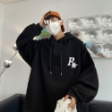 『癮品流行』刷毛帽t 連帽衛衣 帽T 大學T 男生長袖上衣 連帽刷毛字母印花大學T 大尺碼 長袖帽T 情侶裝 衛衣男-規格圖7