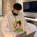 『癮品流行』美式連帽衛衣男 連帽帽T 內刷毛 長袖帽T 刷毛T 男女同款 休閒衛衣 潮牌衛衣 長版帽T-規格圖10